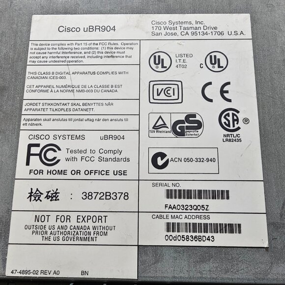 BUNDLE: Cisco 3560 POE Switch, UBR900, Aironet 350 AP w/ POE adapter - Picture 6 of 15